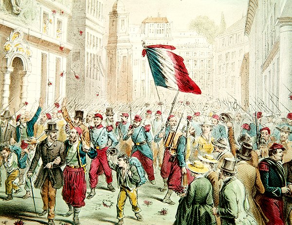 Los franceses entrando en Génova en 1859 de French School
