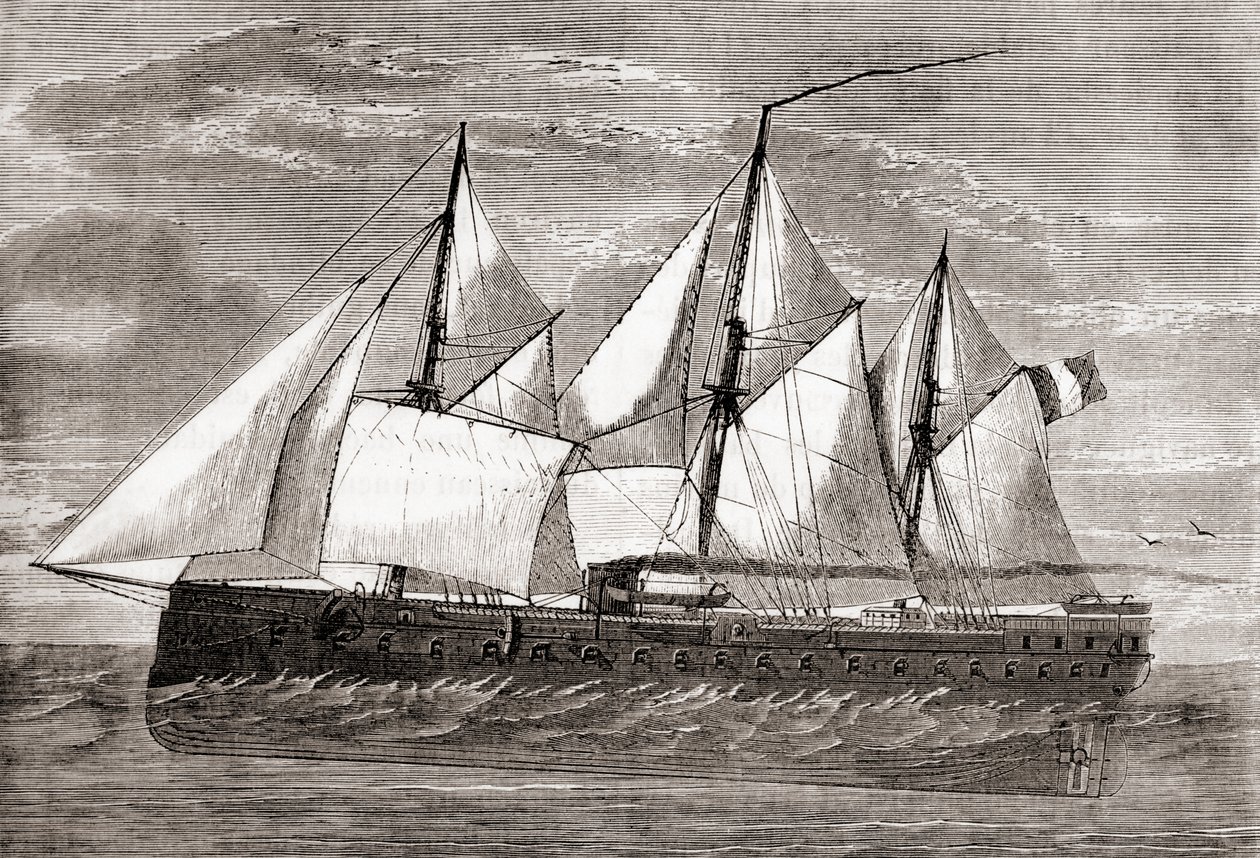 El acorazado francés Gloire 