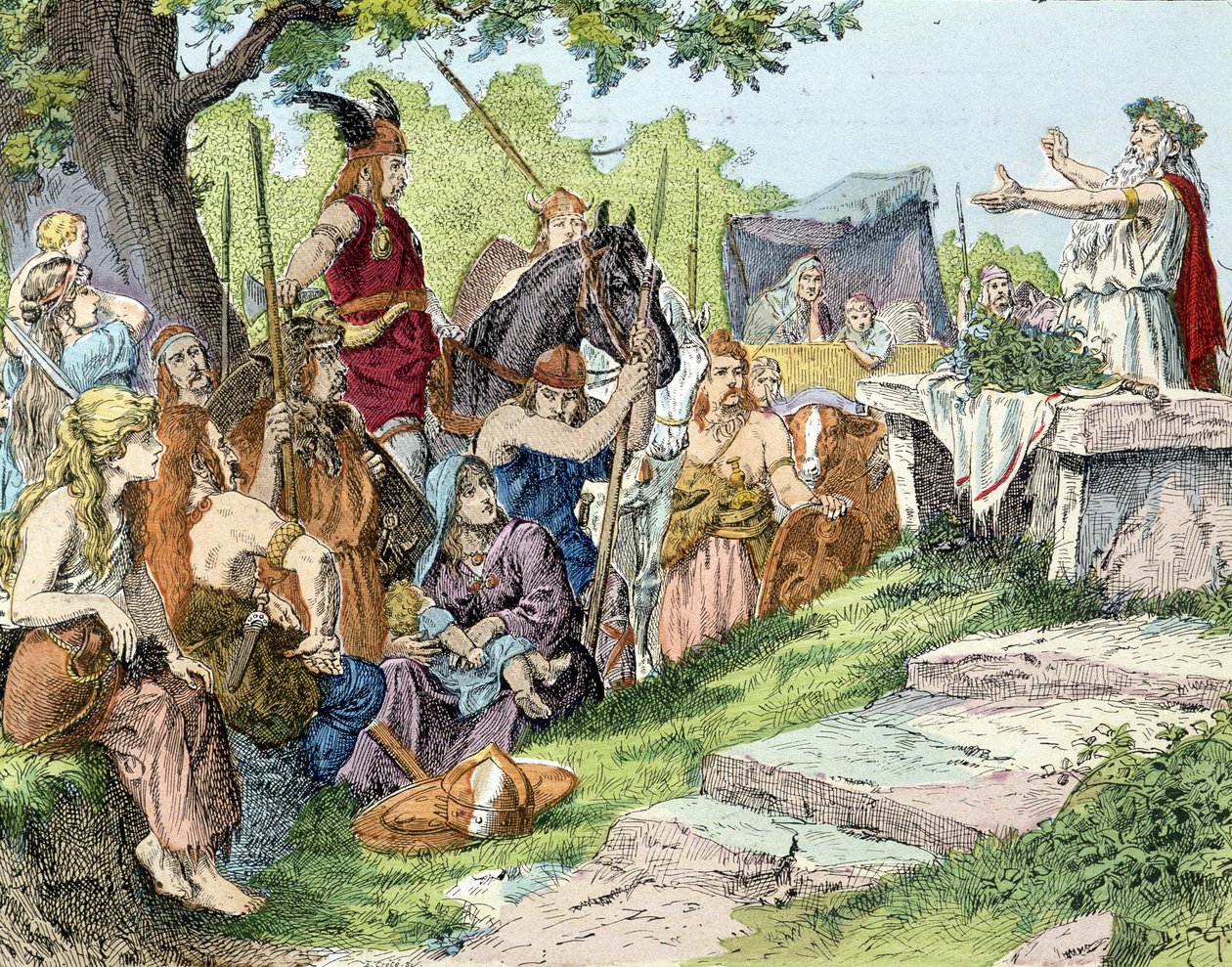 Los galos antes de la conquista romana. Anónimo de French School