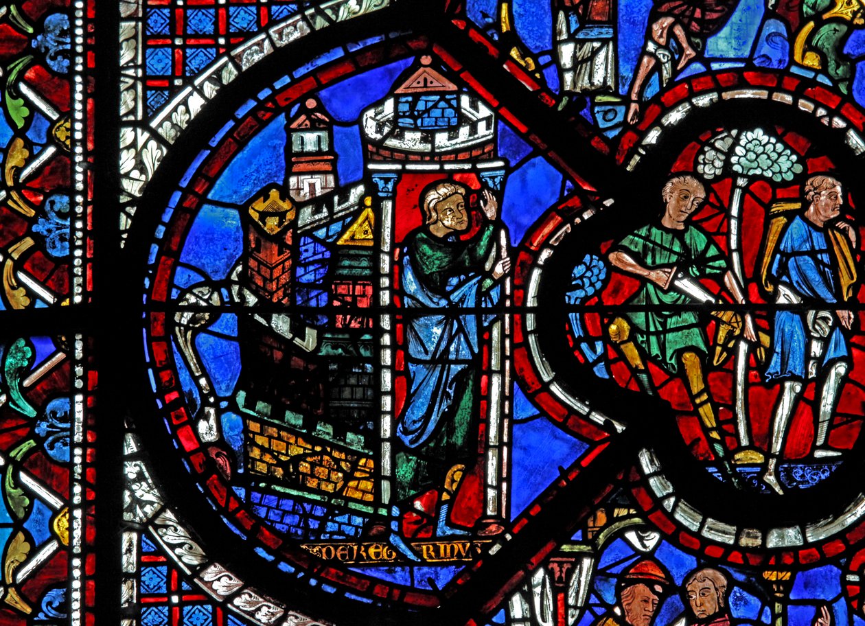 La ventana del Buen Samaritano: un hombre sale de Jerusalén de French School