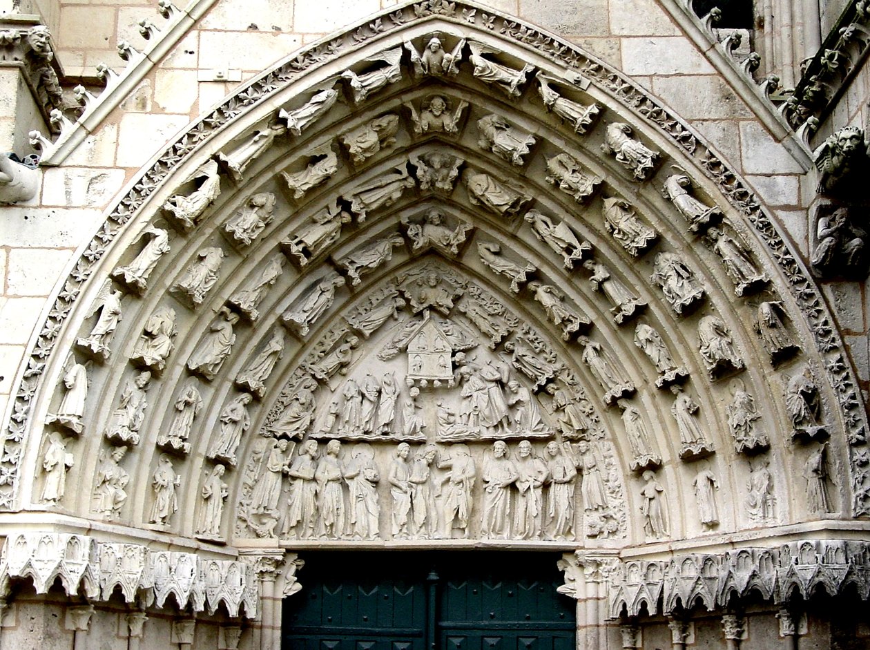 La incredulidad de Santo Tomás, del tímpano derecho de la fachada oeste de French School