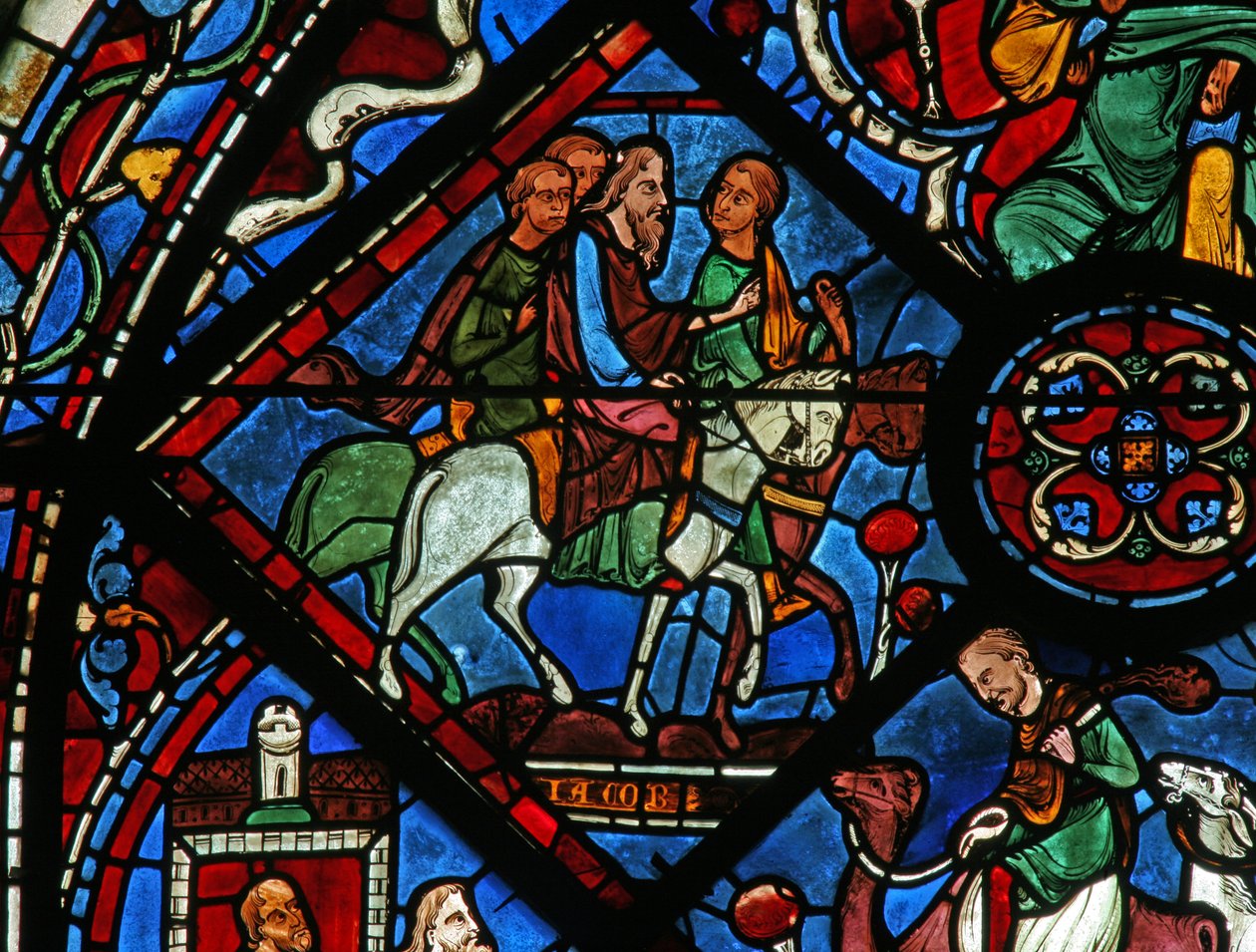 La ventana de José: Jacob parte hacia Egipto de French School