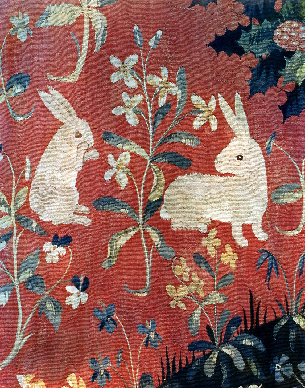 La Dama y el Unicornio: "Gusto" (detalle) de French School