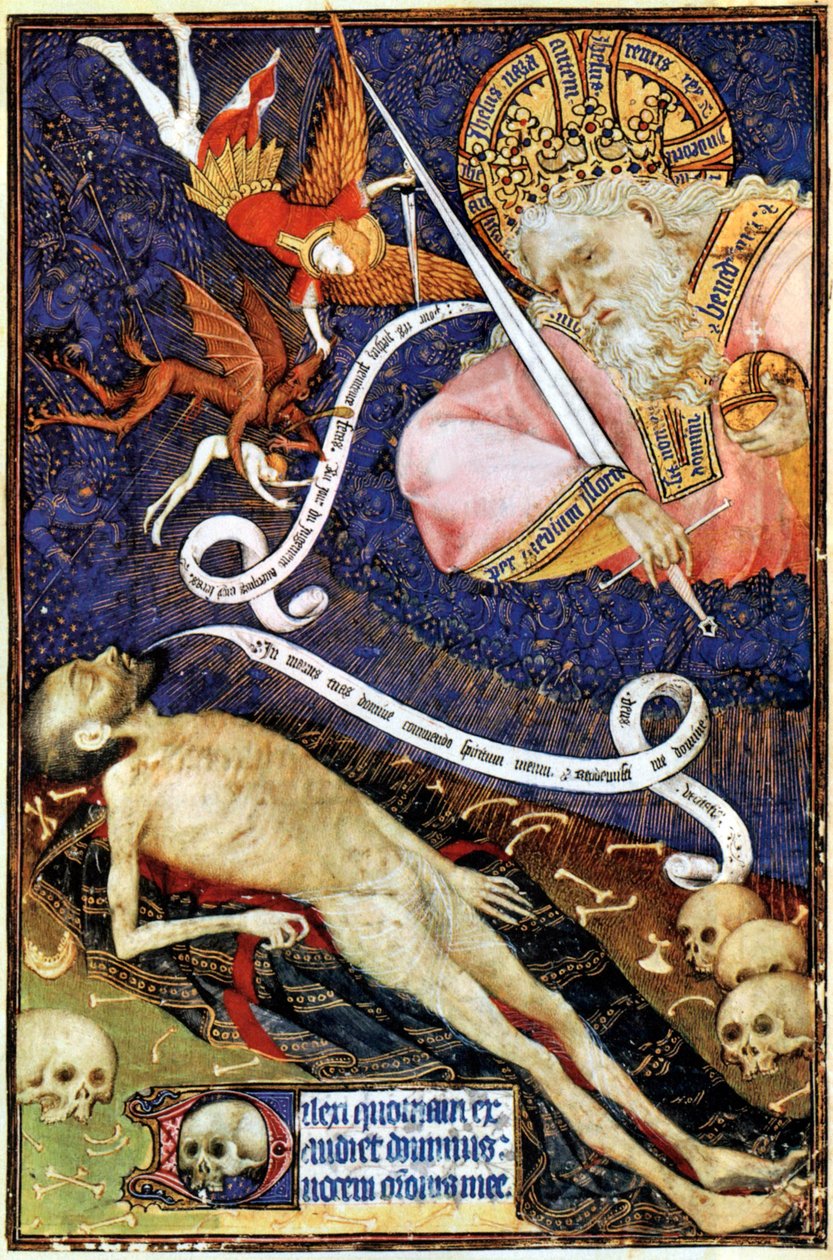 El Juicio Final, ilustración de Les Grandes Heures de Rohan, 1430 de French School