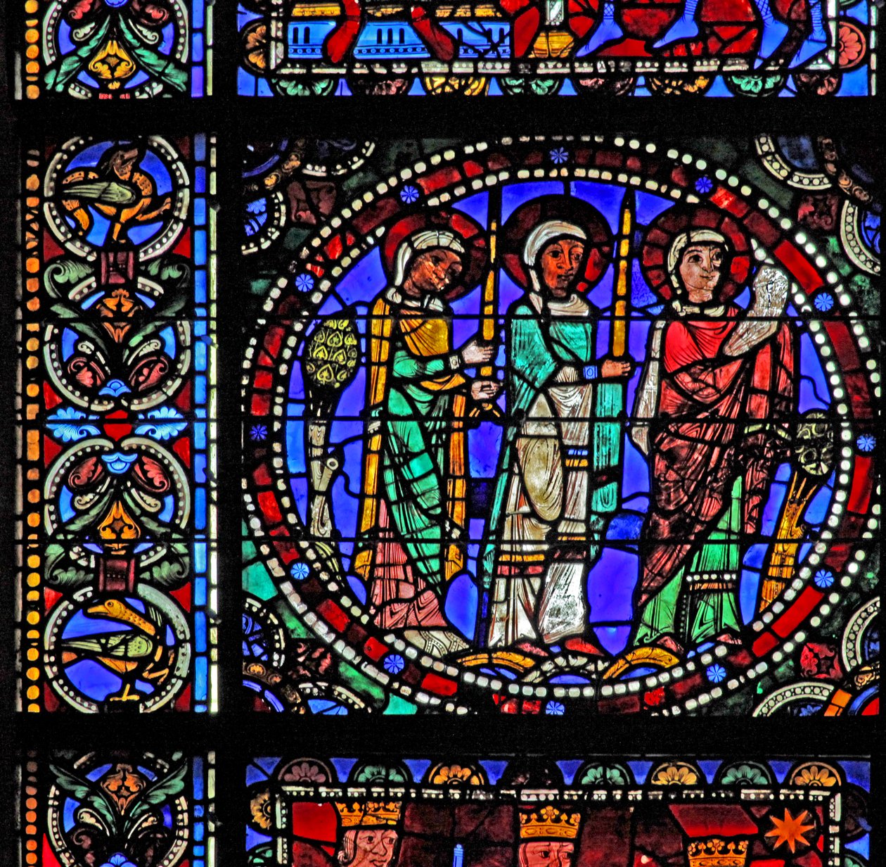 La vida de Cristo: Tres santos asistiendo a la Presentación en el Templo de French School