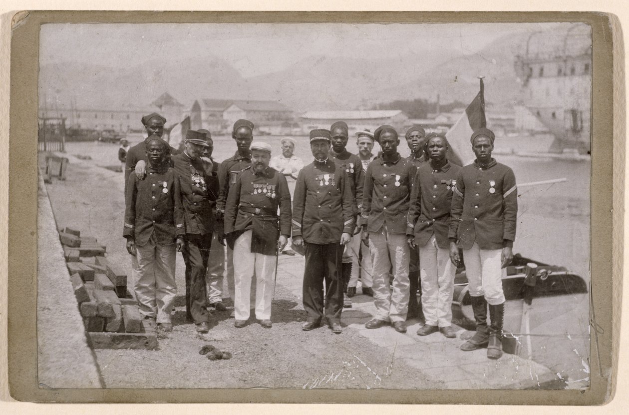 La misión Marchand, que salió de Loango, en el Congo, y llegó a Fachoda, Sudán, 1897-98 de French School