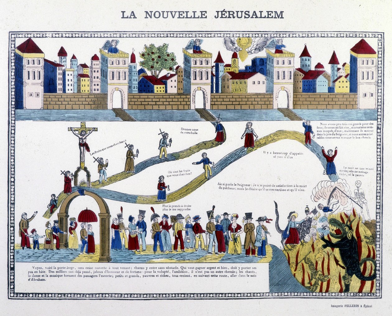 La Nueva Jerusalén: el Juicio Final - Imagen de Epinal de French School