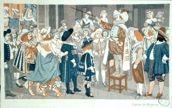 El discurso de la nariz en el Hotel de Bourgogne, ilustración de 