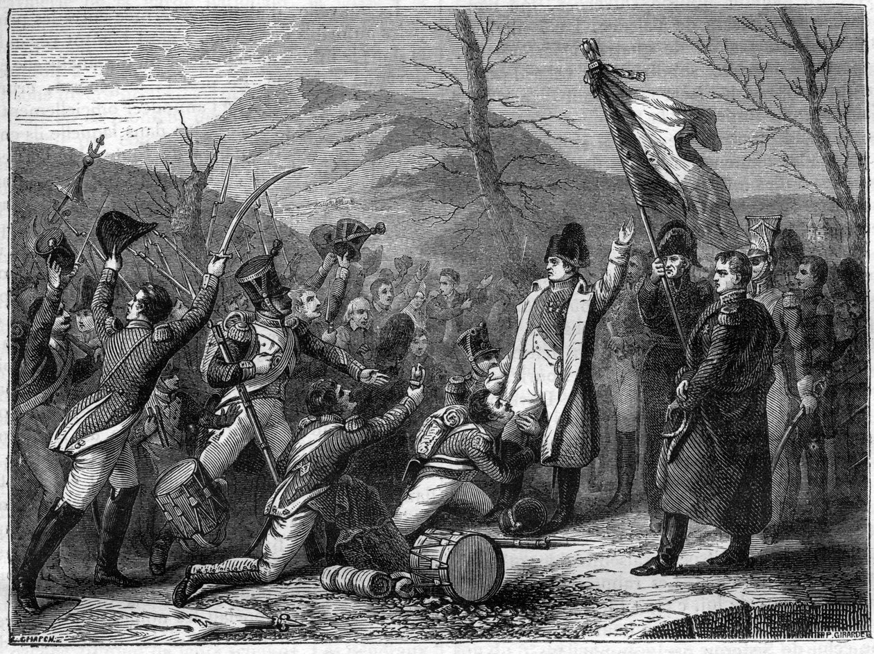 Los Cien Días - Marzo 1815: La Bedoyere se une a Napoleón - Les Cent Jours: Charles Angelique Francois Huchet de La Bedoyere (Labedoyere) de French School