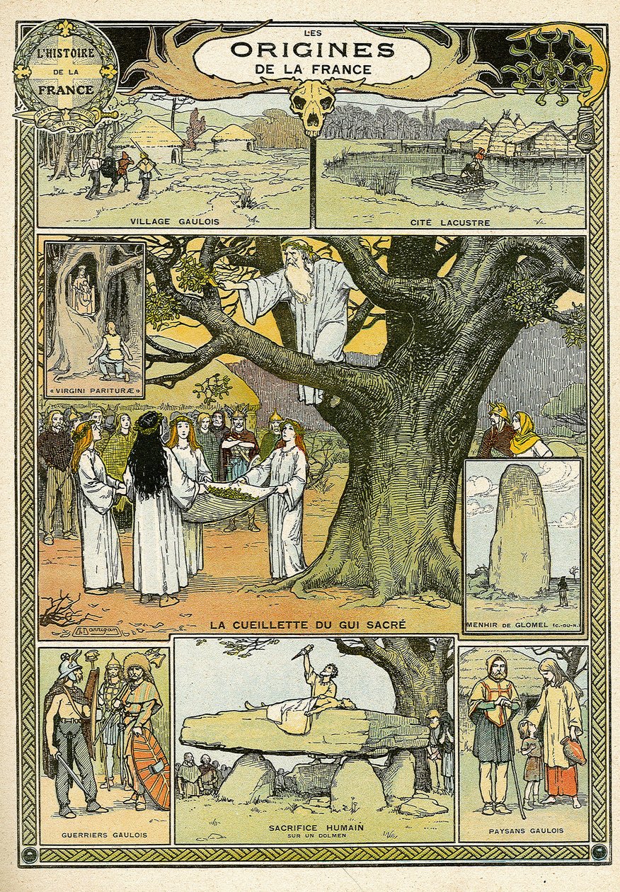 Los orígenes de Francia, de "Histoire de France". de French School