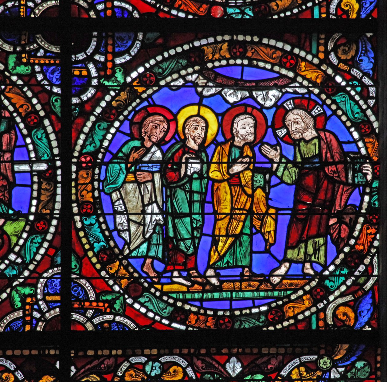 La ventana de la Pasión: Cristo desciende del Monte Tabor de French School
