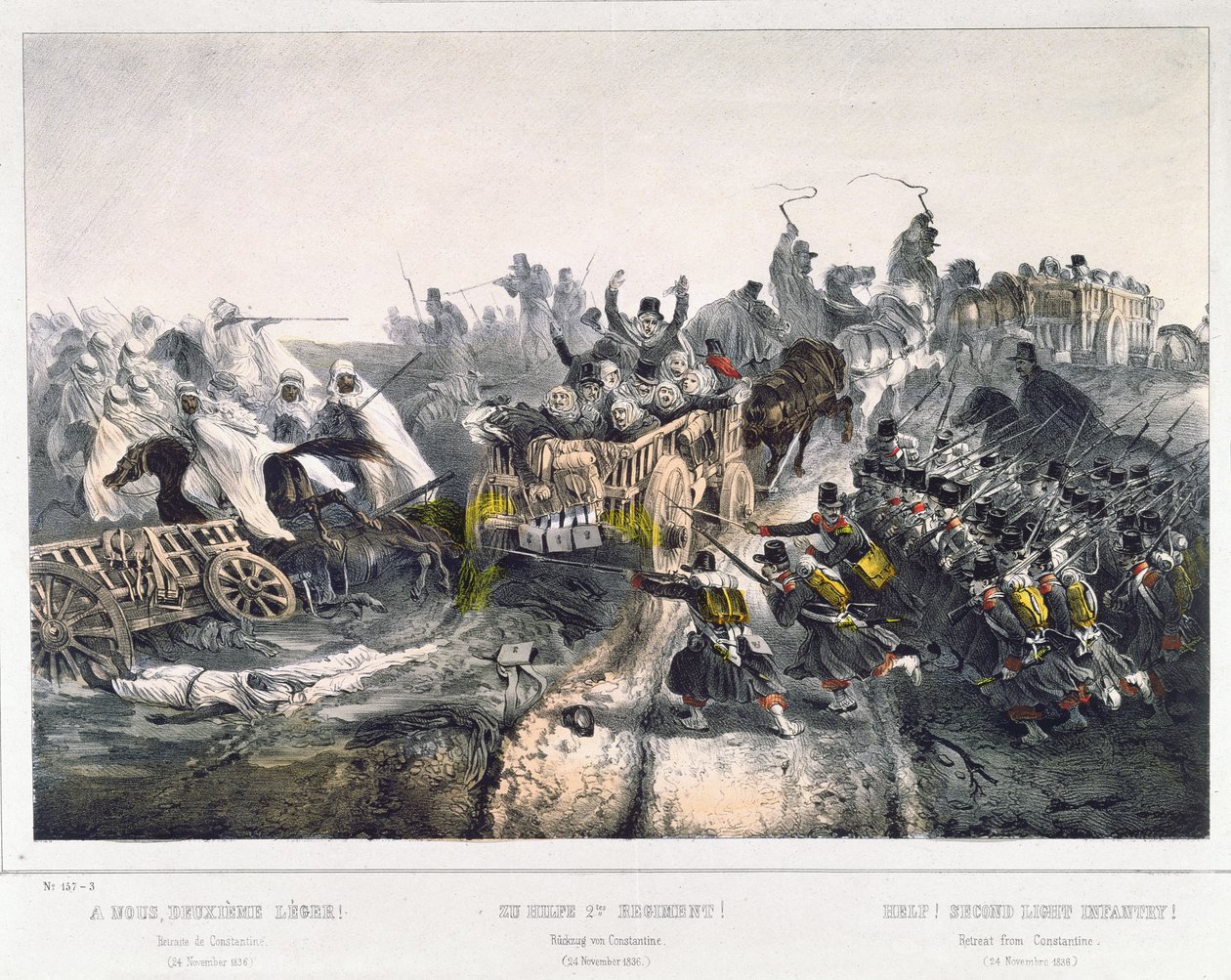 La retirada de los franceses de Constantina el 24 de noviembre de 1836 de French School