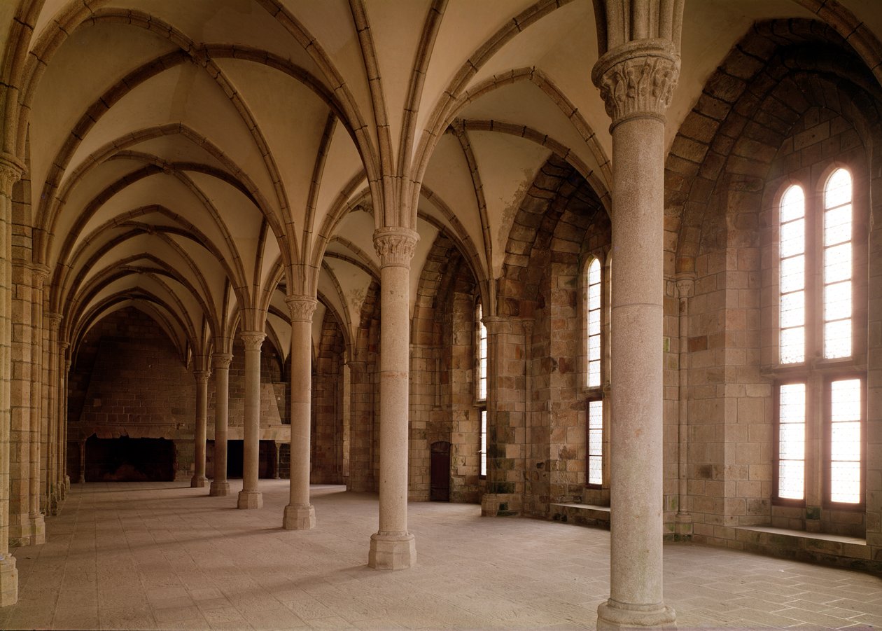 La Sala de los Huéspedes, vista interior de la Abadía de French School