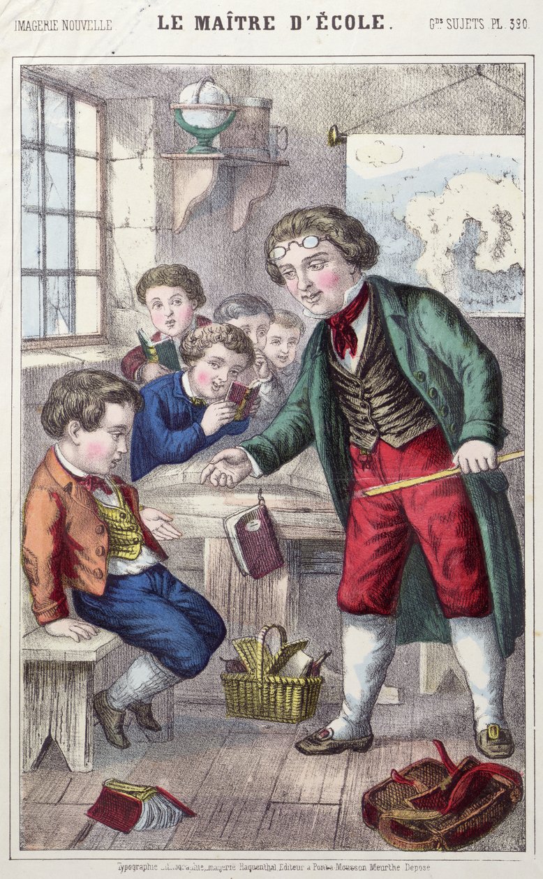 El Maestro de Escuela, c.1860-70 de French School