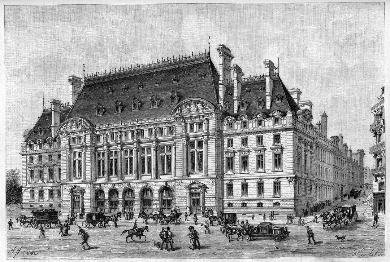 La Sorbona fue renovada en 1887, desde la rue des Ecoles. de French School