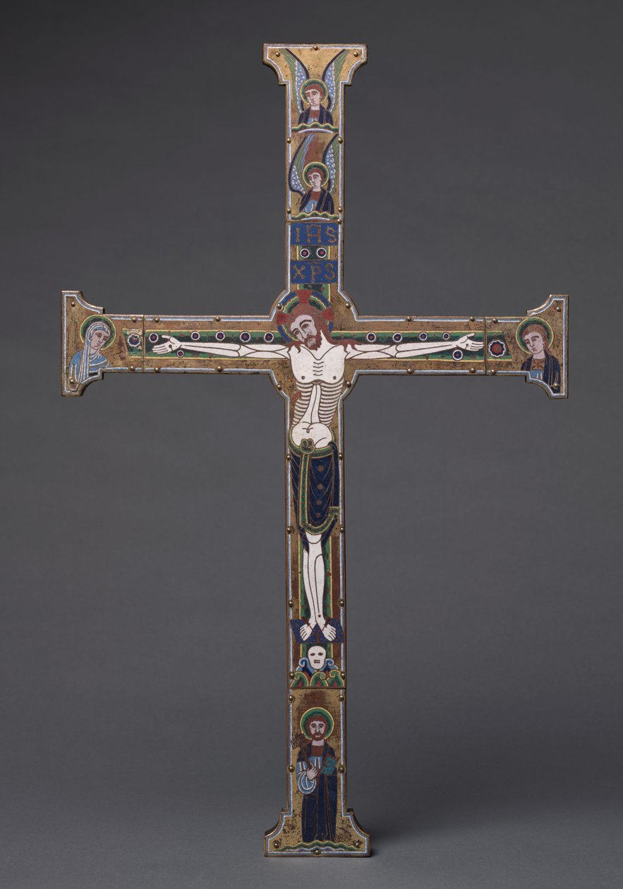 La "Cruz Spitzer", Maestro del Taller Real Plantagenet, c.1190 de French School