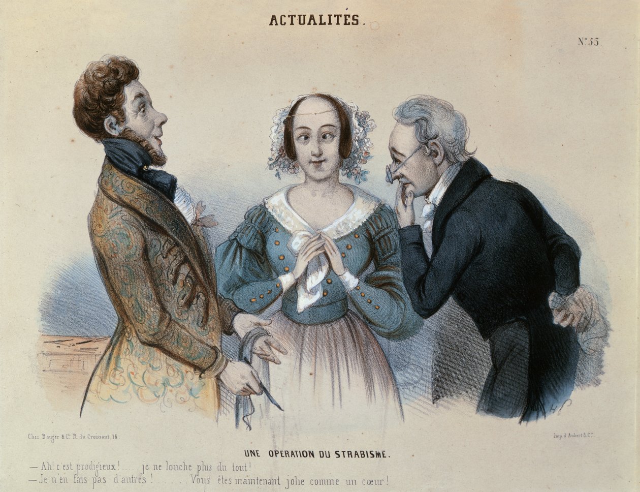 La operación de estrabismo, c.1840 de French School