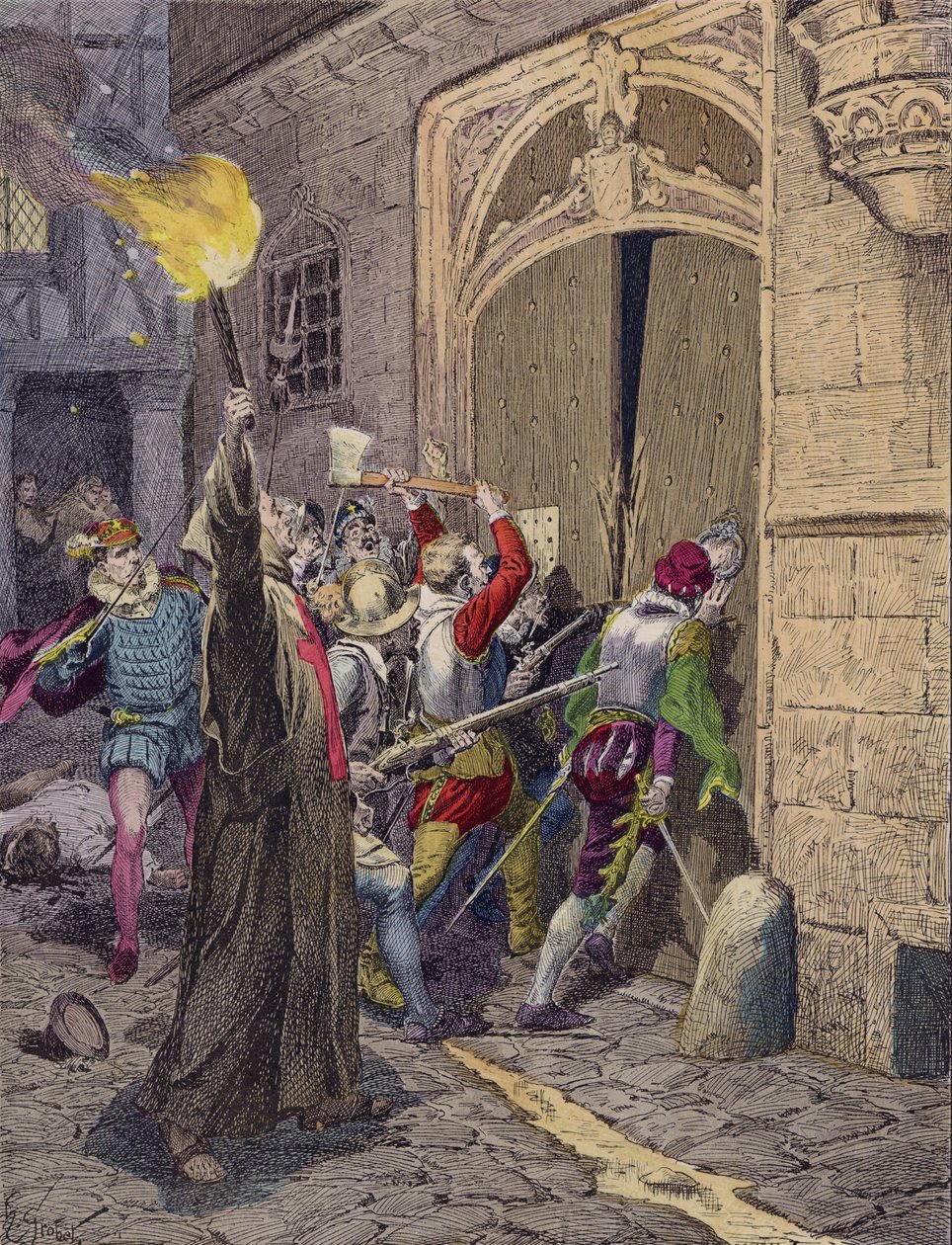 Masacre de San Bartolomé, París de French School