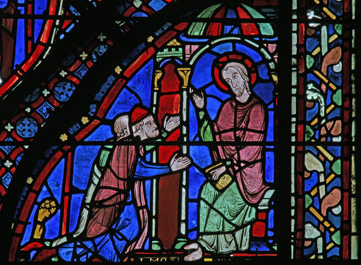 La ventana de San Jaime: Jaime con Almongenes (Hermogines) y Filetus de French School