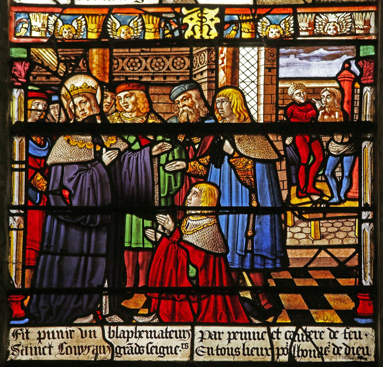La ventana de San Luis: El castigo de un blasfemo de French School