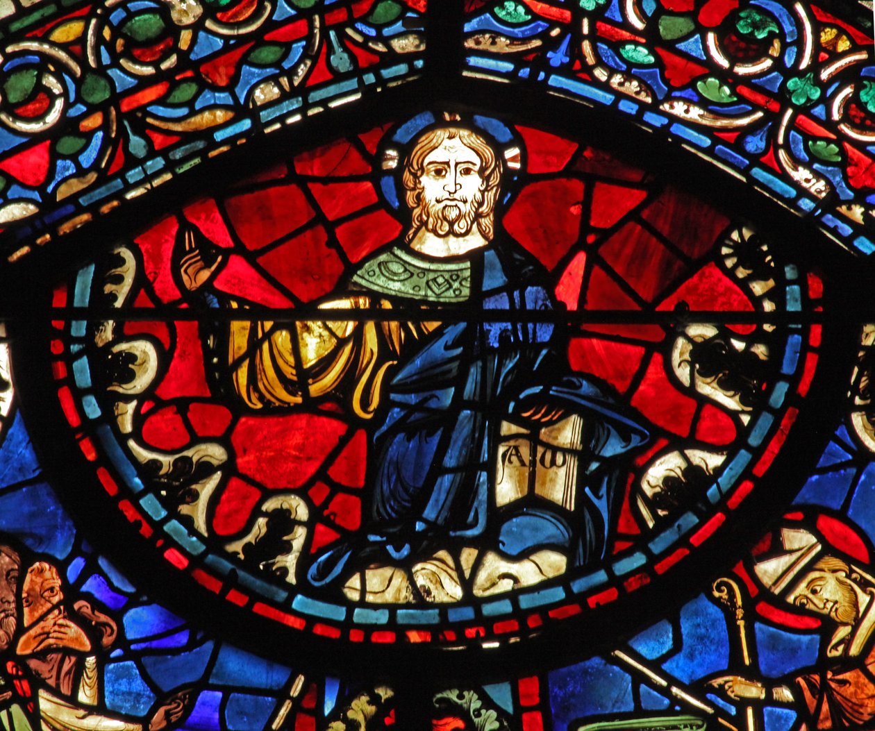 La ventana de San Lubin: Cristo - Bendición de French School
