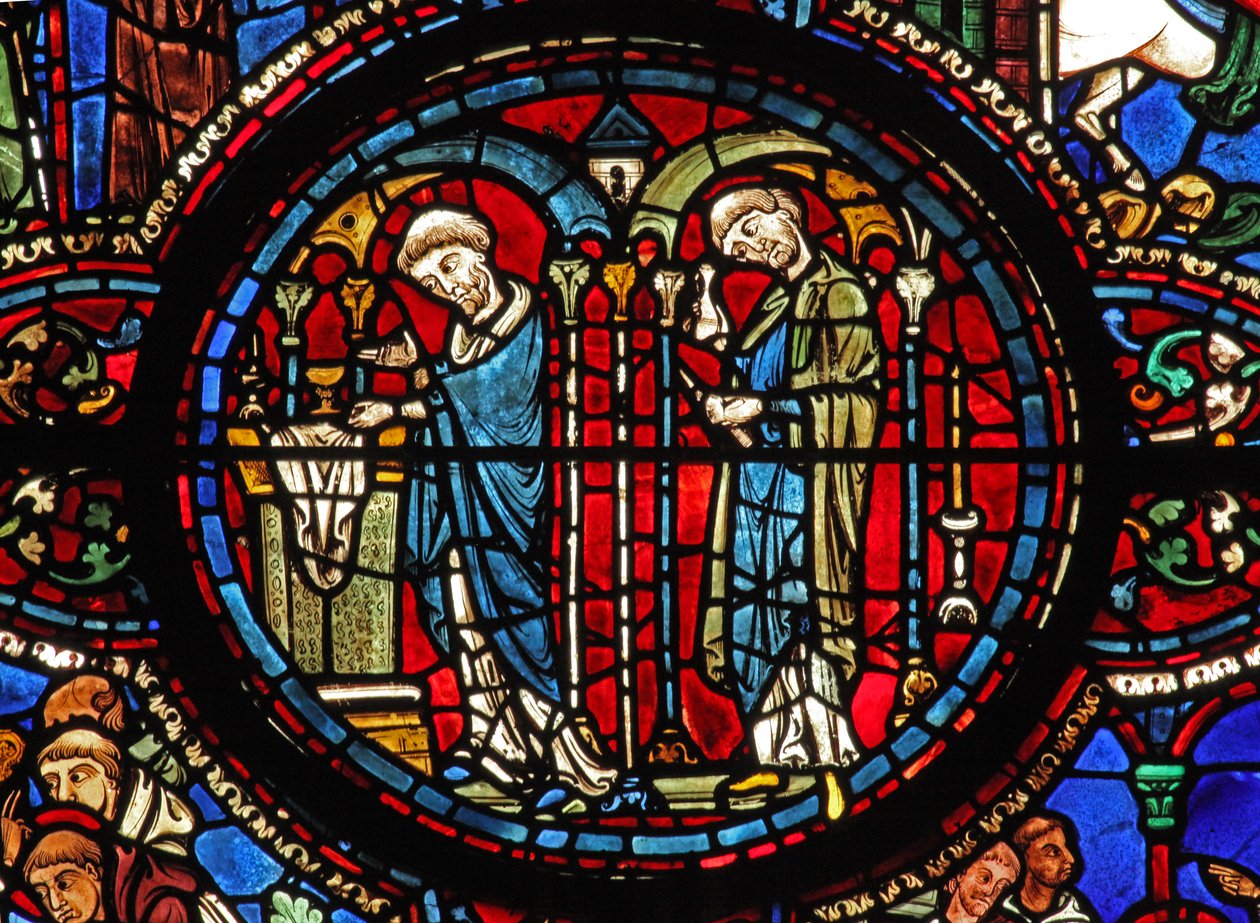 La ventana de San Lubin: Comunión: vino en la Eucaristía de French School