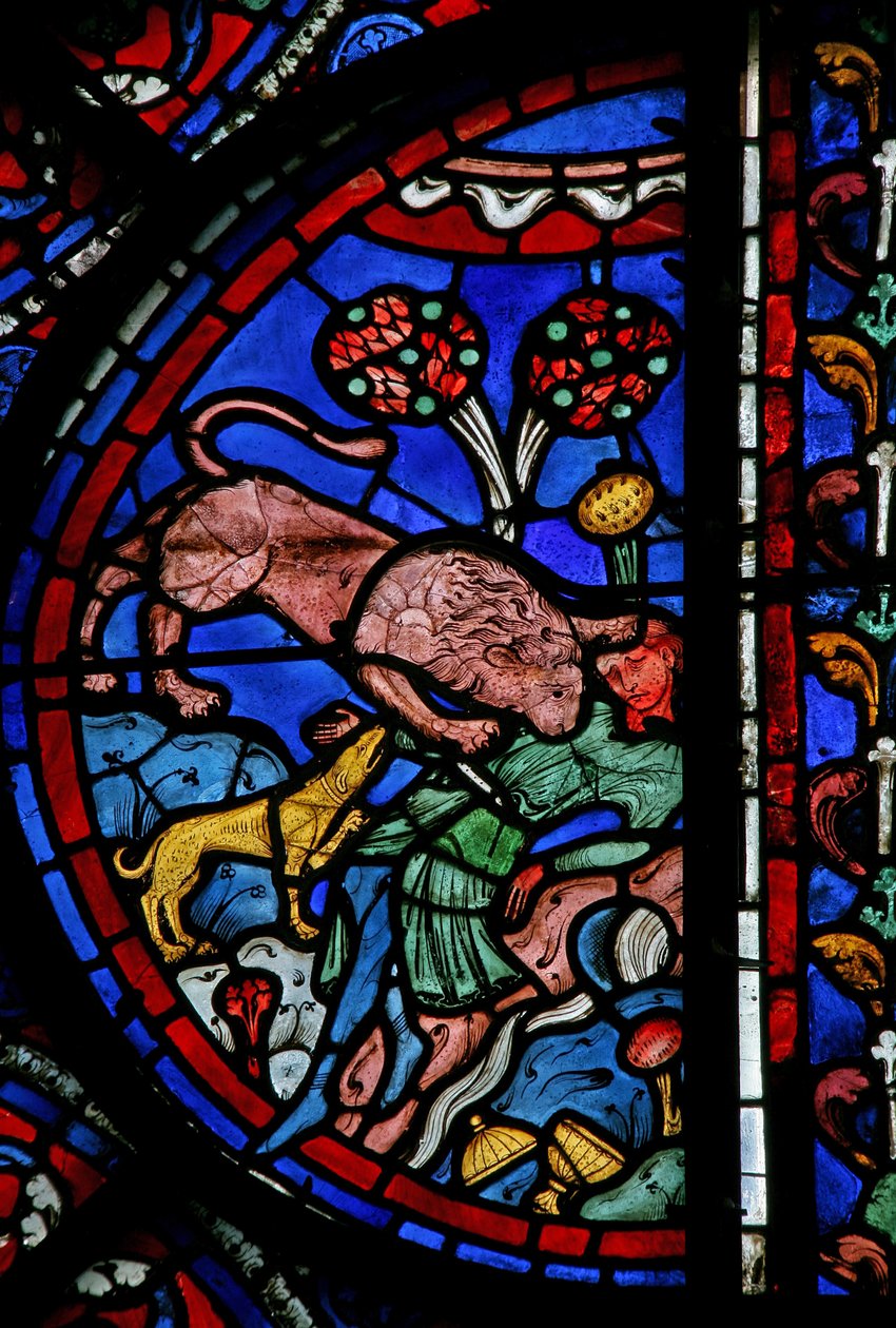 La ventana de San Tomás: el mayordomo es devorado por bestias de French School