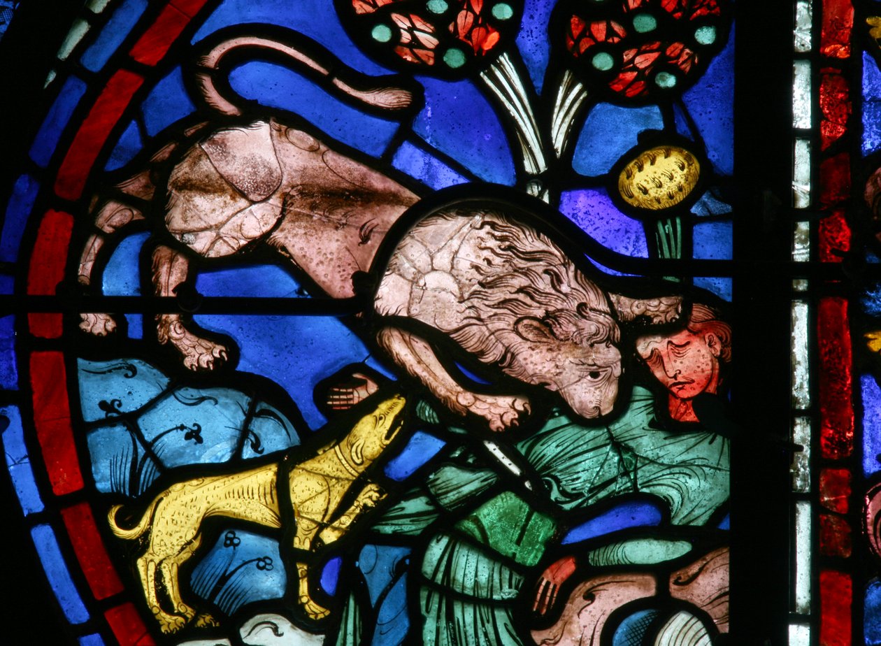 La ventana de San Tomás: el mayordomo es devorado por bestias de French School