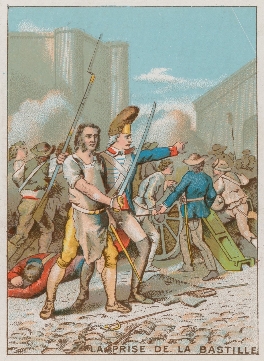 El asalto a la Bastilla (cromolito) de French School