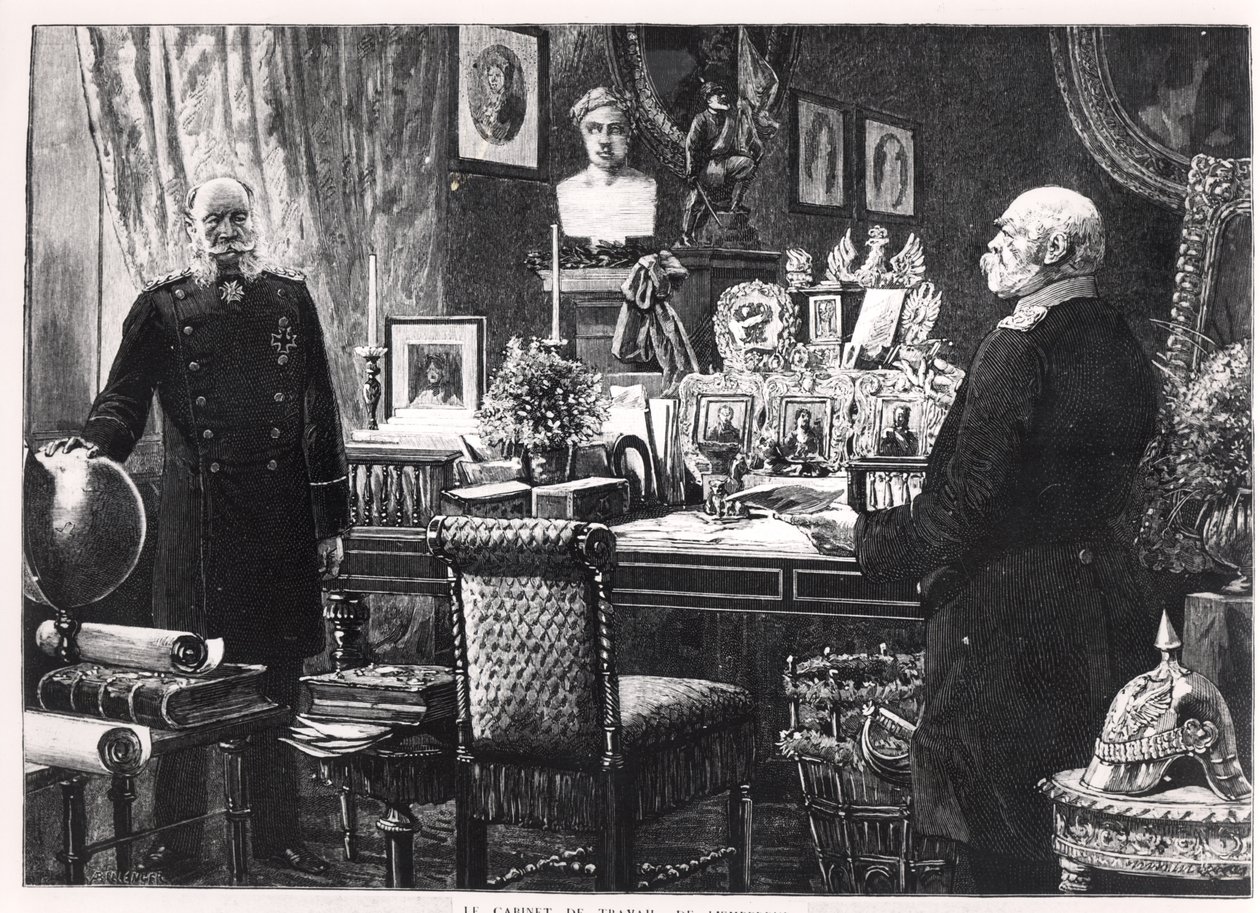 El Estudio del Kaiser Wilhelm I (1797-1888) Rey de Prusia y Emperador de Alemania de French School