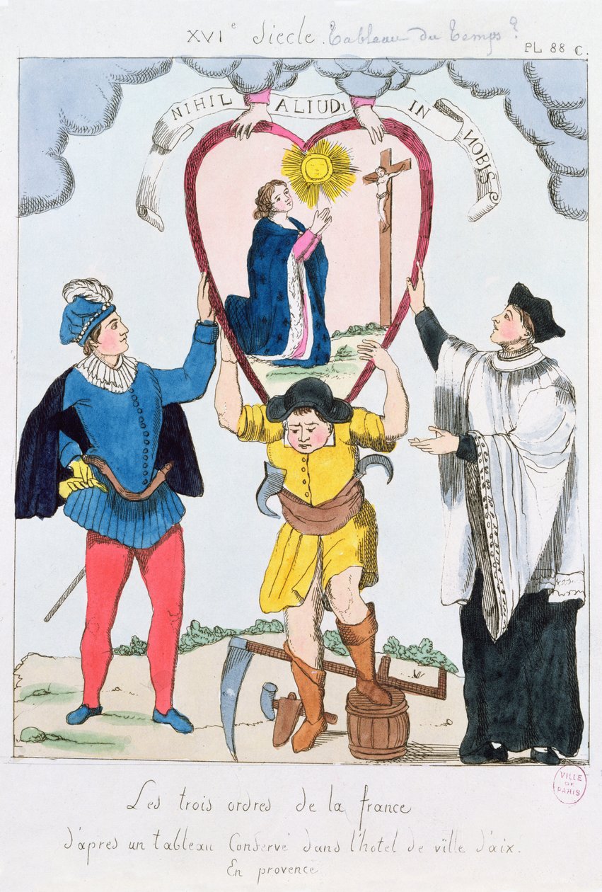 Las Tres Órdenes de Francia, 1789 de French School