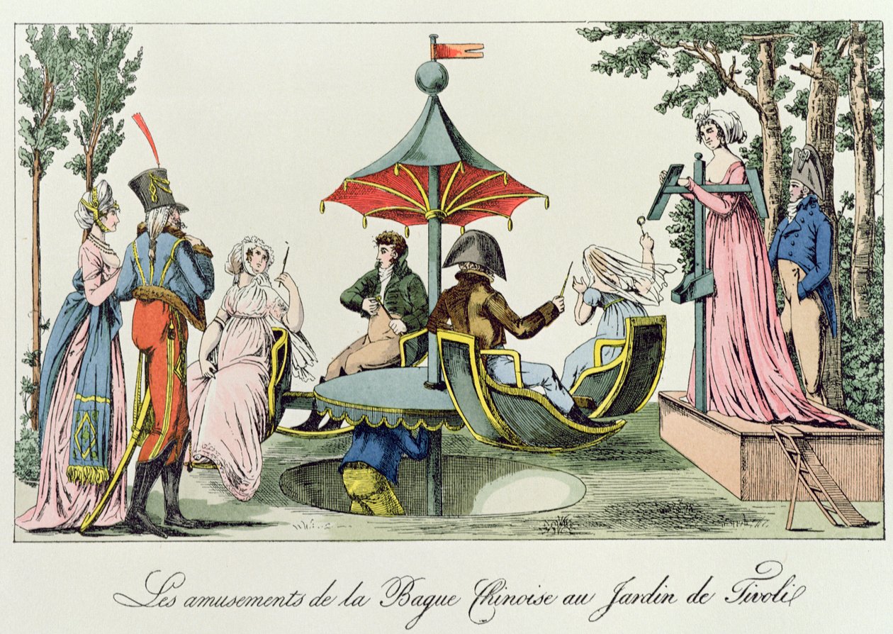 Los entretenimientos del Anillo Chino en los Jardines de Tivoli de French School