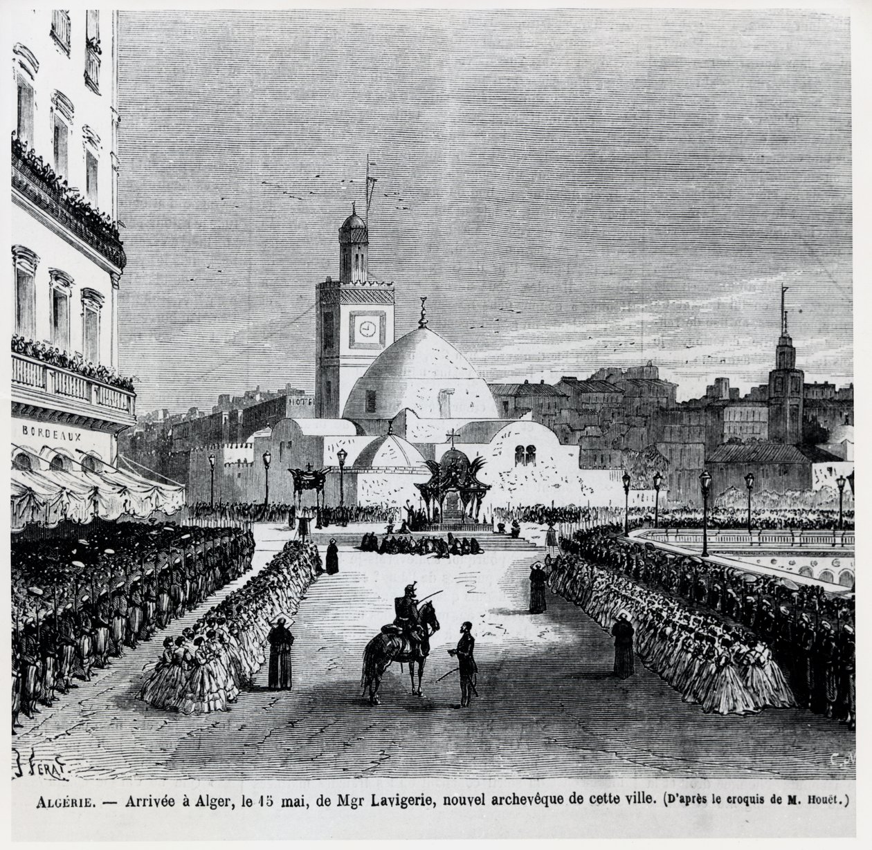 La llegada a Argel de Charles Lavigerie, el nuevo arzobispo de la ciudad, 15 de mayo de 1867 de French School