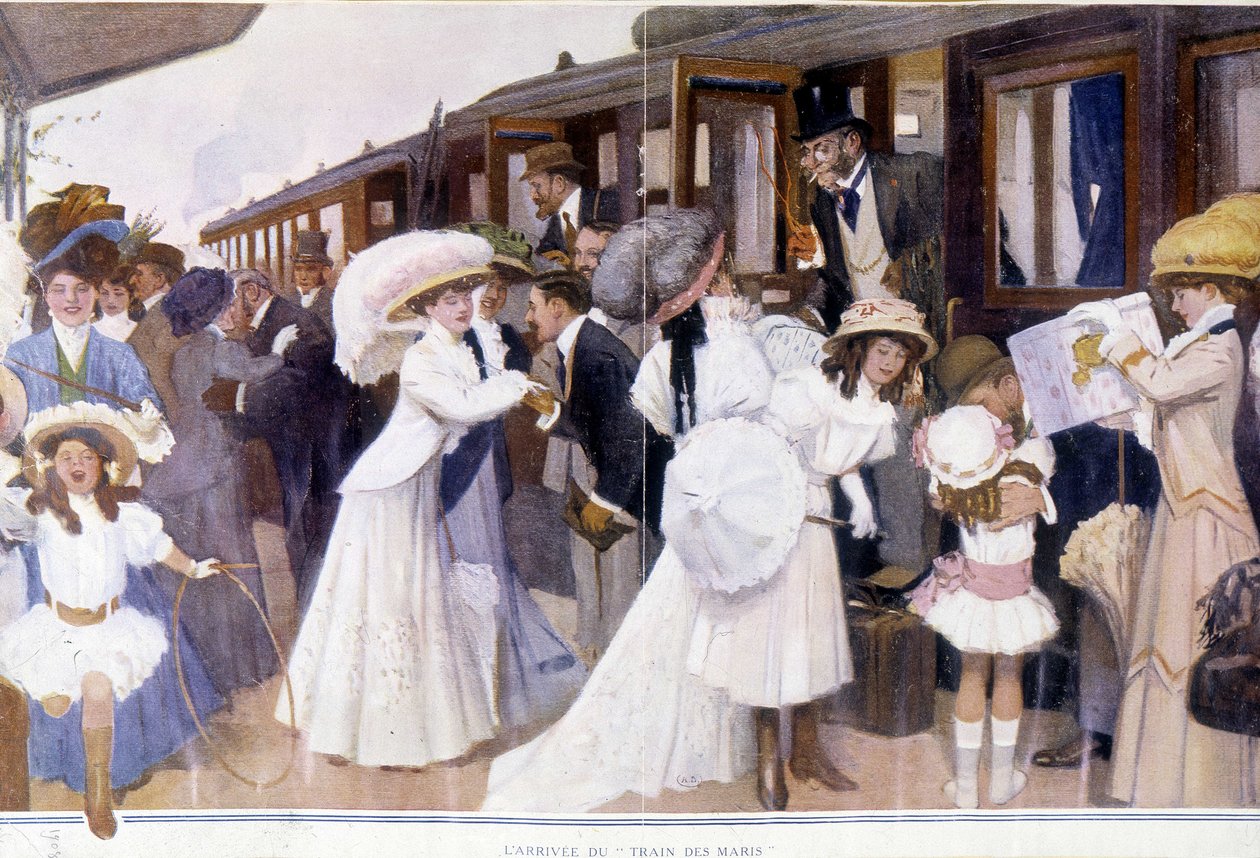 La llegada del “Tren de los Maridos”, principios del siglo XX de French School