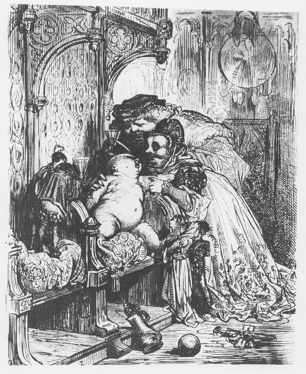 El nacimiento de Pantagruel, ilustración de 
