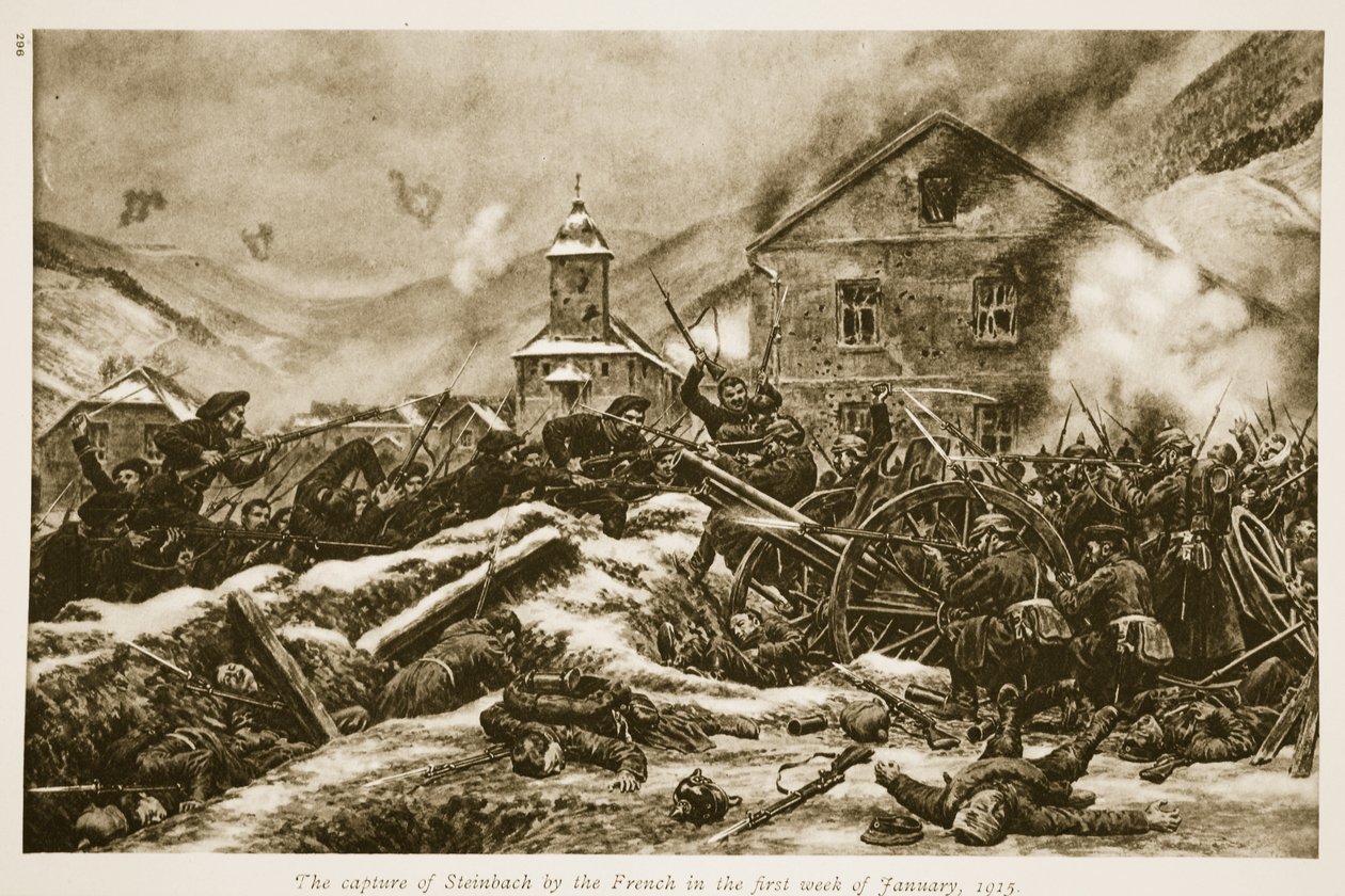 La captura de Steinbach por los franceses en la primera semana de enero de 1915 de French School