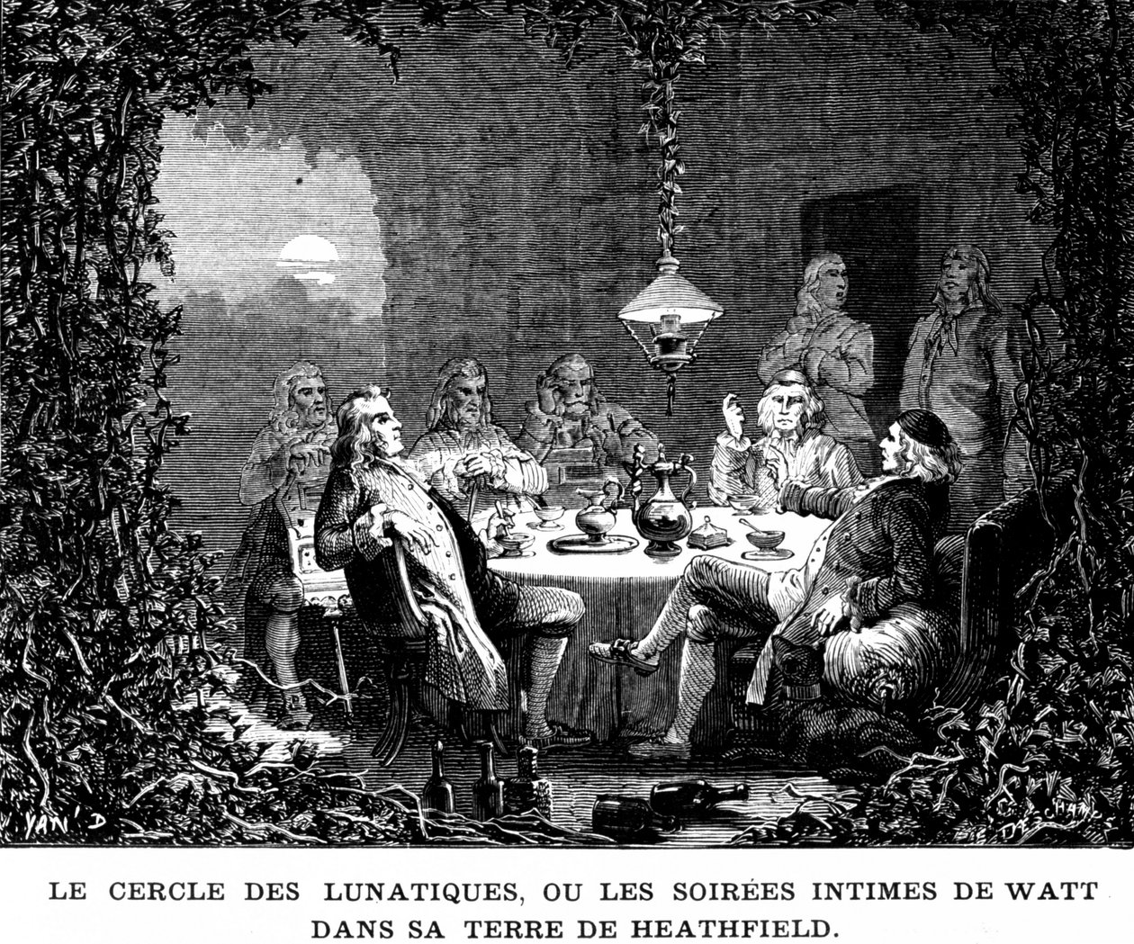 El círculo de lunáticos, o las veladas íntimas de Watt en la tierra de Heathfield - en 