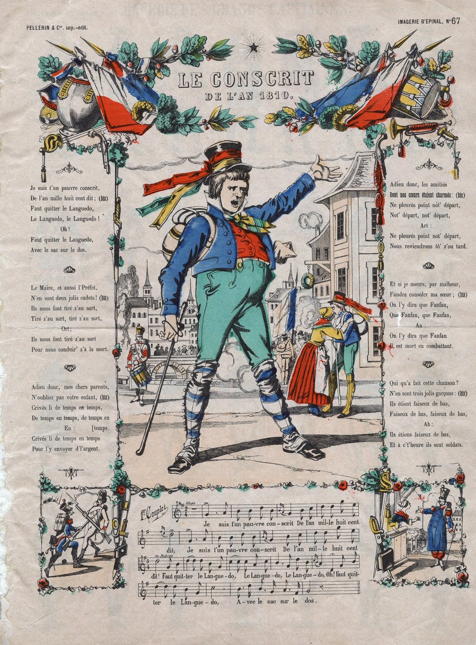 El conscripto del año 1810. Canción francesa del siglo XIX. de French School