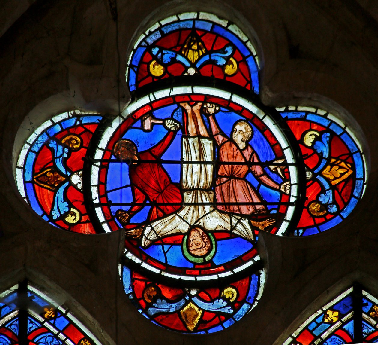La crucifixión de San Pedro de French School