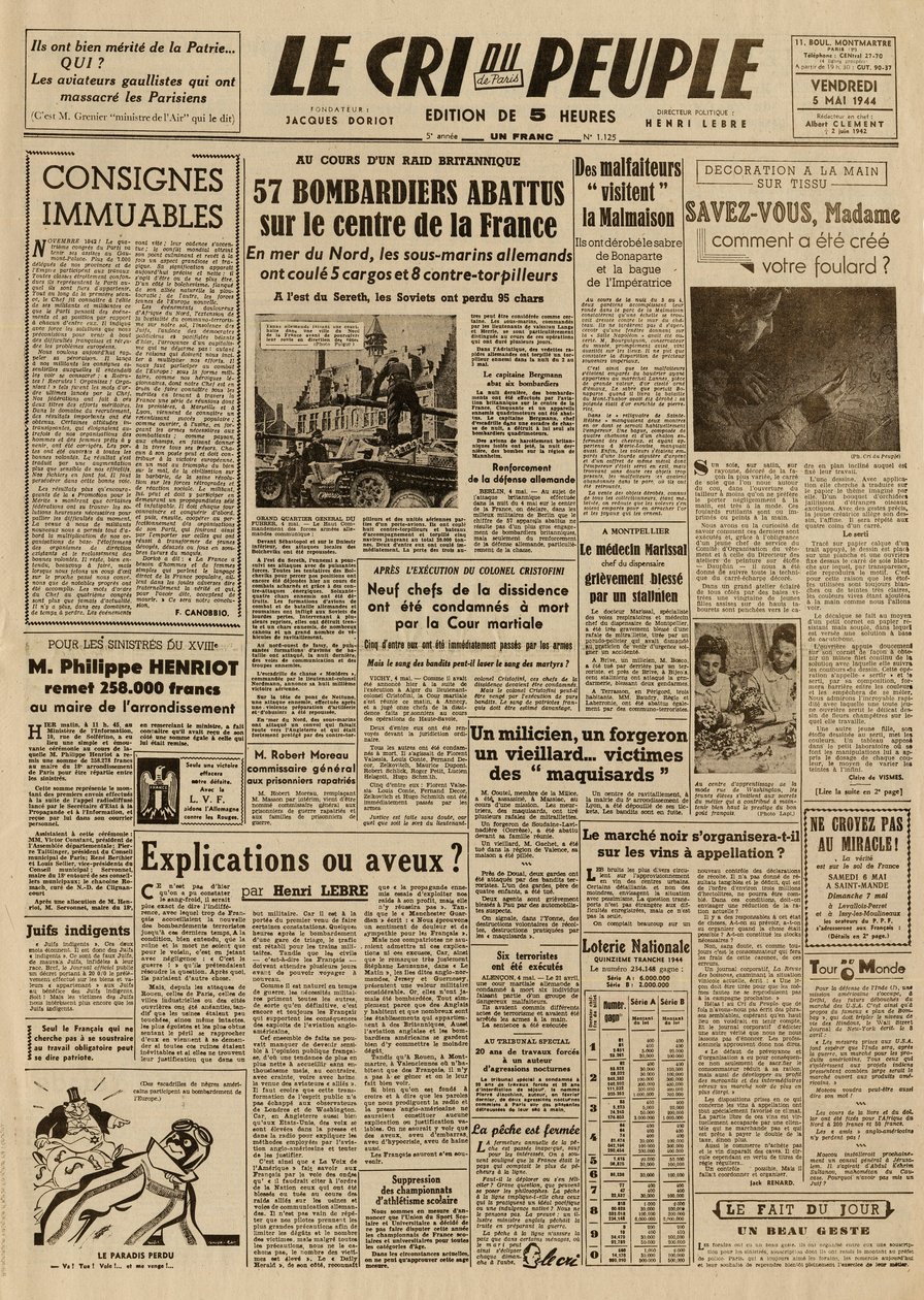 El grito del pueblo - Viernes, 5 de mayo de French School