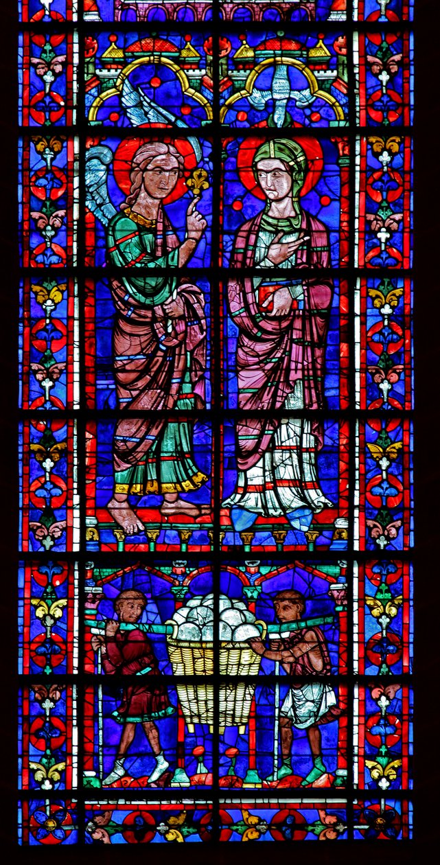 Los donantes - panaderos - y la Anunciación de French School