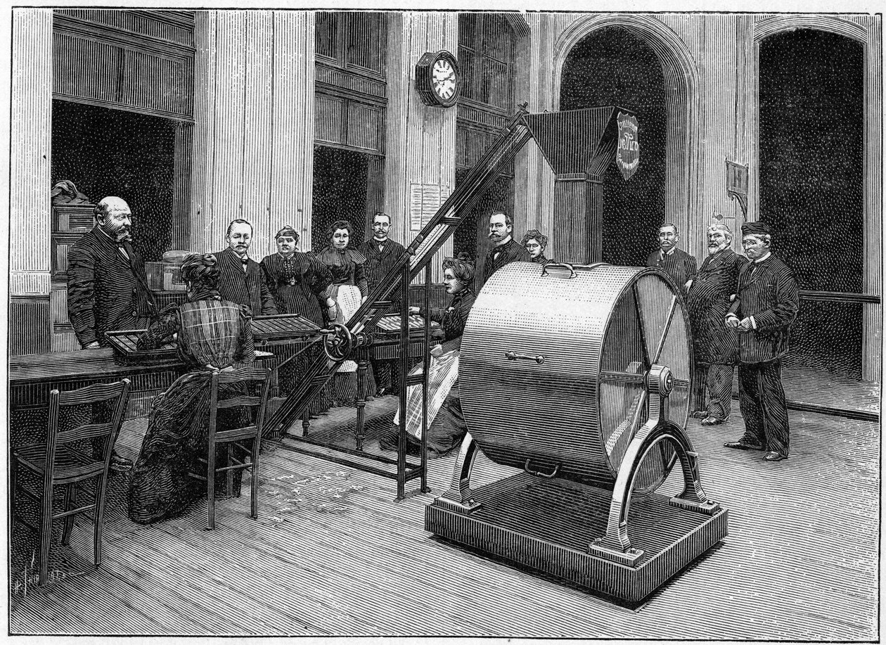 El salón del Crédito Foncier en 1898. de French School