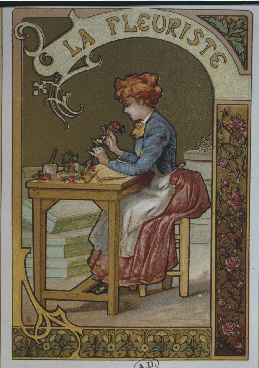 La florista, c.1900 de French School