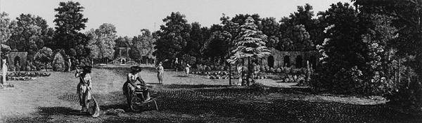 Los jardines de Carlton House, Pall Mall, de 