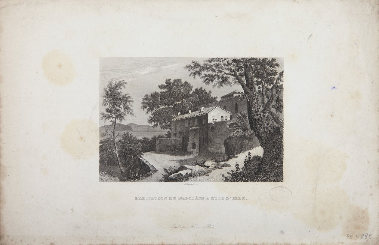 La casa de Napoleón en la isla de Elba de French School