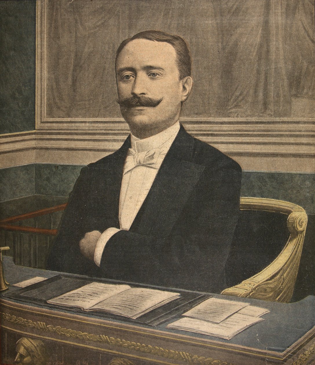 El nuevo presidente de la Cámara de Diputados: Paul Deschanel, ilustración de Le Petit Journal: Suplemento ilustrado, 26 de junio de 1898 de French School