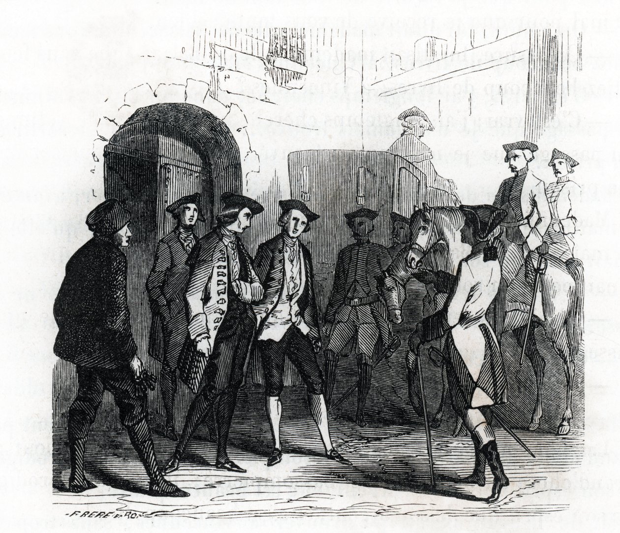 Los prisioneros de Vincennes fueron trasladados a la prisión de la Bastilla en 1784 de French School