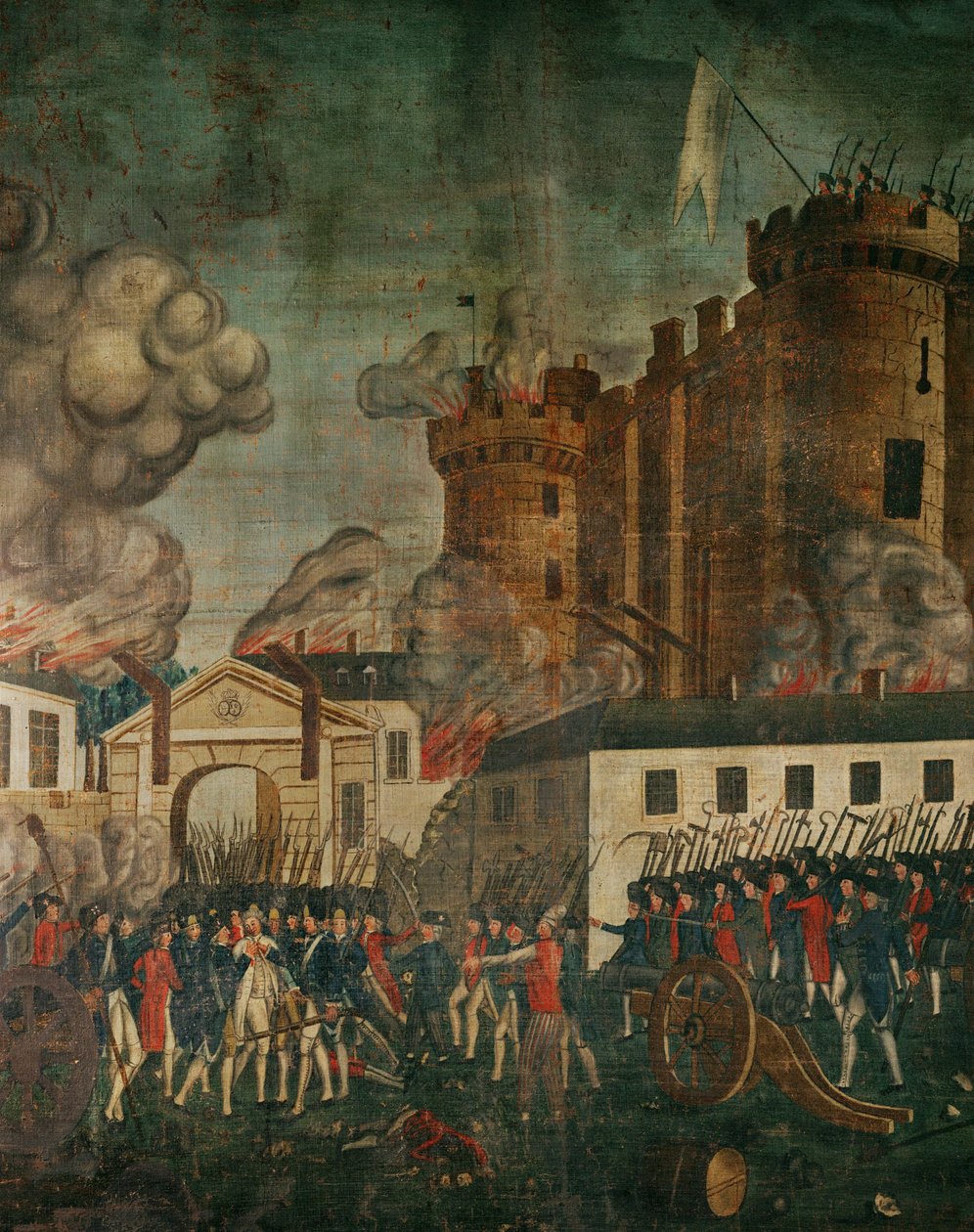 La toma de la Bastilla ... de French School