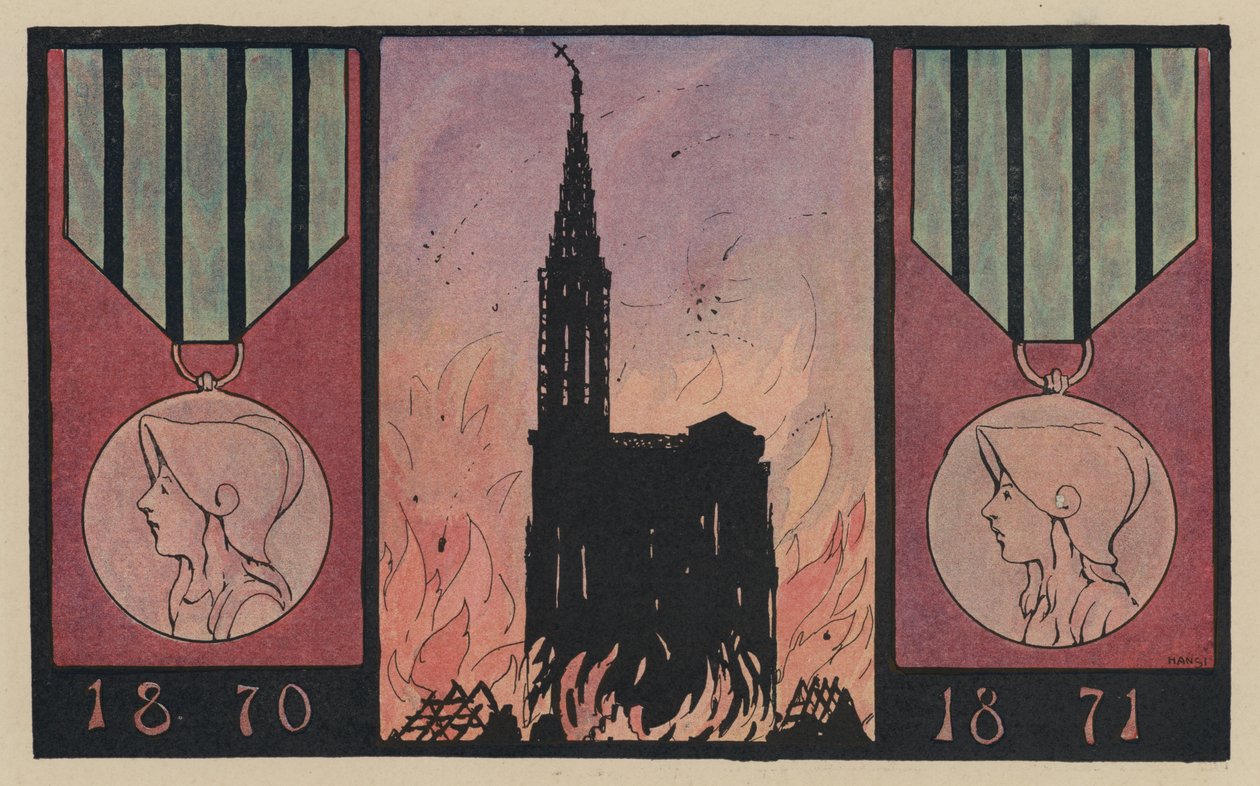 El terrible año de la guerra franco-prusiana en Alsacia de French School