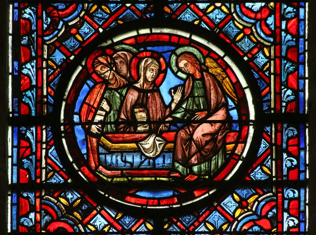 Las tres Santas Mujeres en la Resurrección de French School